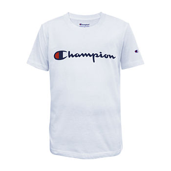 Champion Big Boys Crew Neck Short Sleeve Graphic T-Shirt