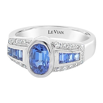 LIMITED QUANTITIES! Le Vian Grand Sample Sale™ Ring featuring Blueberry Tanzanite® Blueberry Sapphire™ set in 18K Vanilla Gold®