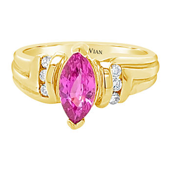 LIMITED QUANTITIES! Le Vian Grand Sample Sale™ Ring featuring Bubble Gum Pink Sapphire™ set in 14K Honey Gold™