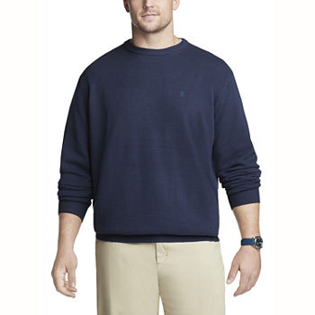 IZOD Big and Tall Classic Crew Neck Long Sleeve Pullover Sweater