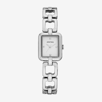Armitron Womens Crystal Accent Silver Tone Bracelet Watch 75/5830svsv