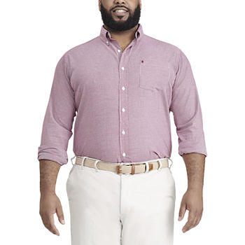 IZOD Big and Tall Mens Classic Fit Long Sleeve Button-Down Shirt
