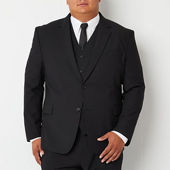 JF J.Ferrar Ultra Comfort Mens Stretch Fabric Regular Fit Suit Jacket-Big and Tall