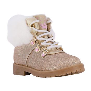 Juicy By Juicy Couture Toddler Girls Lil Castro Valley Hiking Boots Flat Heel