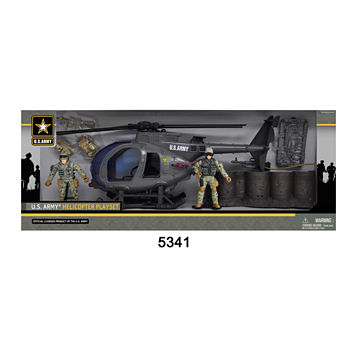 Us Army Helicopter Playset W/ 2 Soldier Figures