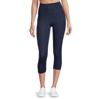 Xersion Move High Rise Stretch Fabric Quick Dry Workout Capris