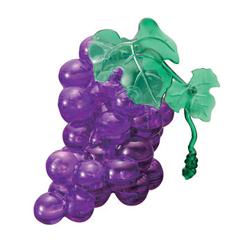 BePuzzled 3D Crystal Puzzle - Grapes (Purple): 39Pcs