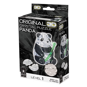 BePuzzled 3D Crystal Puzzle - Panda: 41 Pcs