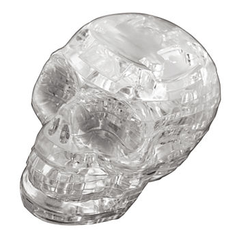BePuzzled 3D Crystal Puzzle - Skull (Clear): 48 Pcs