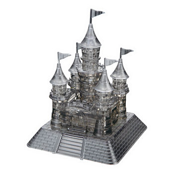 BePuzzled 3D Crystal Puzzle - Castle (Black): 104Pcs
