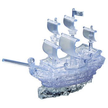 BePuzzled 3D Crystal Puzzle - Pirate Ship: 98 Pcs