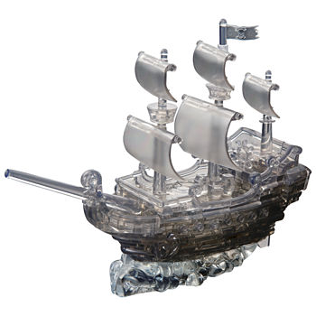 BePuzzled 3D Crystal Puzzle - Black Pirate Ship: 101 Pcs