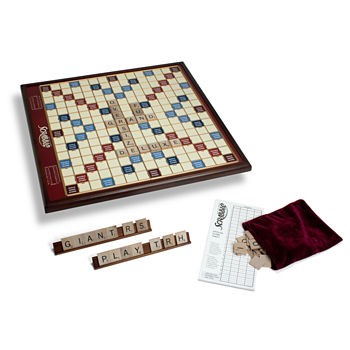 Giant Scrabble Game Deluxe Wood Edition