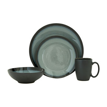 Baum Ashford Grey 16-pc. Ceramic Dinnerware Set
