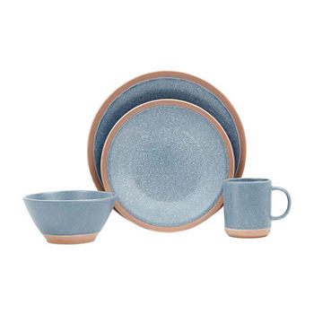 Baum Sahara Blue 16-pc. Ceramic Dinnerware Set