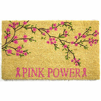 Pink Power Rectangular Doormat
