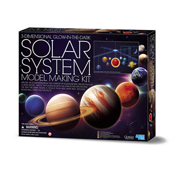 4M 3D Glow-In-The-Dark Solar System Model Making Science Kit - Stem