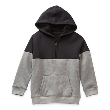 Thereabouts Sherpa Lined Little & Big Boys Fleece Hoodie
