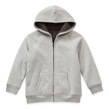 Thereabouts Sherpa Lined Little & Big Boys Fleece Hoodie