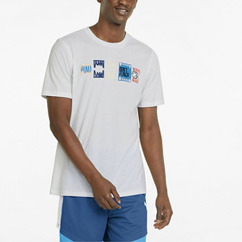 Puma Basketball Mens Crew Neck Short Sleeve Graphic T-Shirt