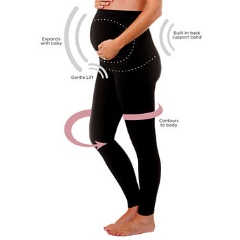 Leading Lady® Seamless Cotton Maternity Support Leggings