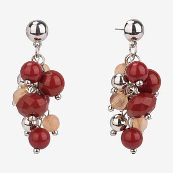 Mixit Beaded Cluster Drop Earrings