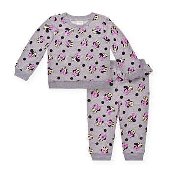 Baby Girls Minnie Mouse 2-pc. Pant Set