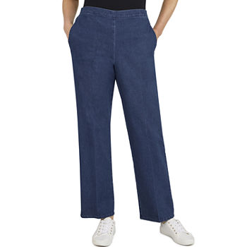 Alfred Dunner Lake Placid Womens Straight Pull-On Pants