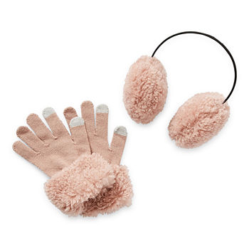 Mixit Earmuffs And Gloves 2-pc. Cold Weather Set
