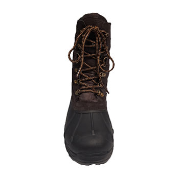 Weatherproof Mens Bubba Insulated Winter Boots Flat Heel