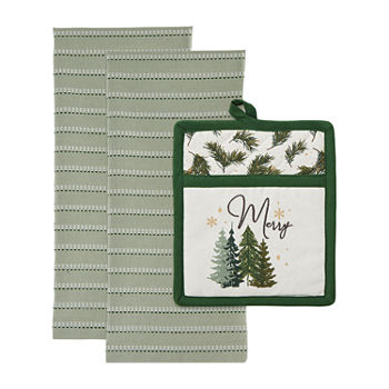 Design Imports Merry Trees 3-pc. Pot Holders