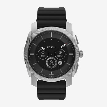 Fossil Smartwatches Mens Hybrid Black Smart Watch Ftw7069