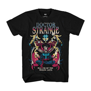 Big and Tall Mens Crew Neck Short Sleeve Regular Fit Doctor Strange Marvel Graphic T-Shirt