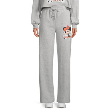 Juniors Minnie Mouse Womens High Rise Flare Sweatpant