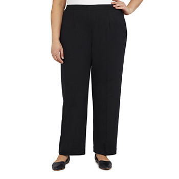 Alfred Dunner Empire State Womens Straight Pull-On Pants