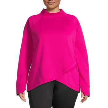 Xersion Womens Funnel Neck Long Sleeve Pullover Sweater