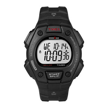 Timex® Ironman Mens Black Resin Strap 30-Lap Watch T5K8229J
