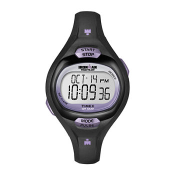 Timex® Ironman Womens Black Resin Strap Watch T5K1879J