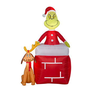 The Grinch & Max Chimney Airblown Inflatable Adult Costume Accessory