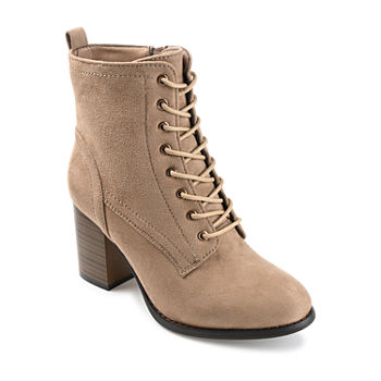 Journee Collection Womens Baylor Stacked Heel Booties