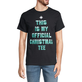 Official Christmas Tee Mens Crew Neck Short Sleeve Regular Fit Graphic T-Shirt