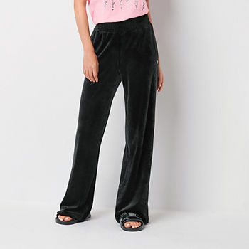 Juicy By Juicy Couture Womens Velour Wide Leg Pant