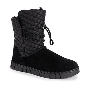 Muk Luks Womens Flexi Bridgehampton Winter Boots Flat Heel