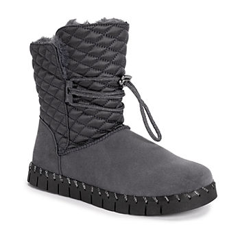 Muk Luks Womens Flexi Bridgehampton Winter Boots Flat Heel
