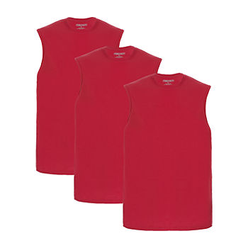 Smiths Workwear 3-Pack Mens Crew Neck Sleeveless Muscle T-Shirt