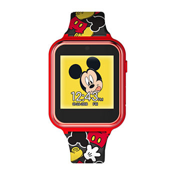 Disney Mickey Mouse Boys Black Strap Watch Mk4089jc