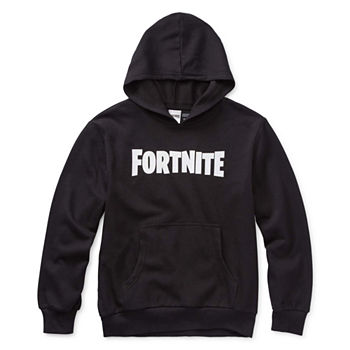 Boys Hoodie Neck Long Sleeve Fortnite Graphic T Shirt Big Kid - boys roblox characters t shirt glow in the dark video game