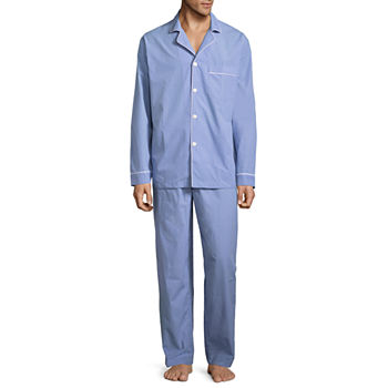 Broadcloth Blue Pajamas & Robes for Men - JCPenney