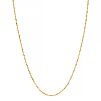 Made in Italy 14K Gold 18 Inch Hollow Link Chain Necklace