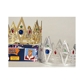 Silver Kings Crown Mens Costume Accessory